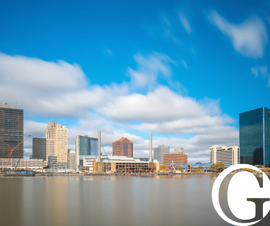 Skyline view of Toledo