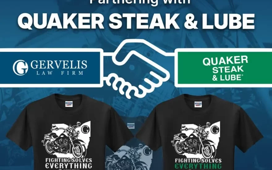 Gervelis Law Firm Teams Up with Quaker Steak and Lube for Summer Bike Nights
