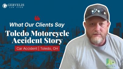 Client headshot over client testimonial thumbnail